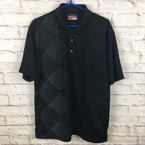 Grand Slam men’s activewear golf polo large black
